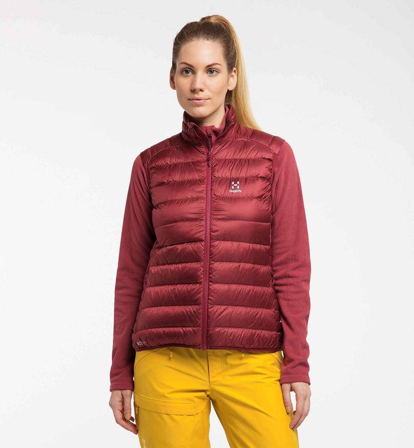 Haglöfs Womens Roc Vest Red New Zealand 34762HTXK
